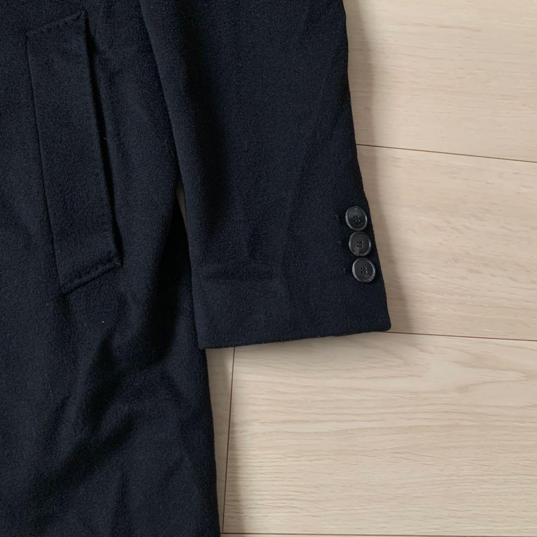 美品　HUGO BOSS チェスターコート　カシミヤ　ブラック　50