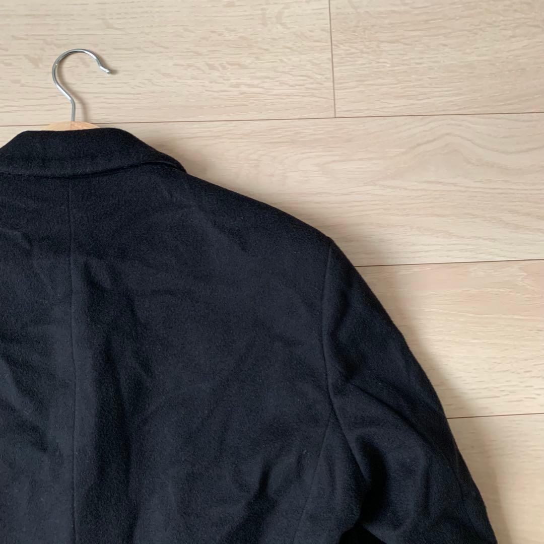 美品　HUGO BOSS チェスターコート　カシミヤ　ブラック　50