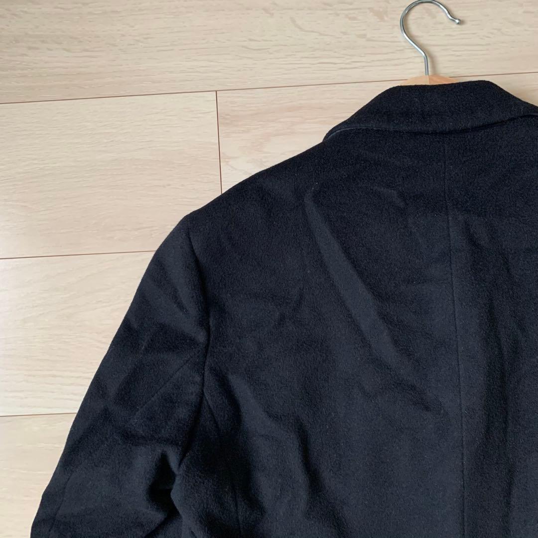 美品　HUGO BOSS チェスターコート　カシミヤ　ブラック　50