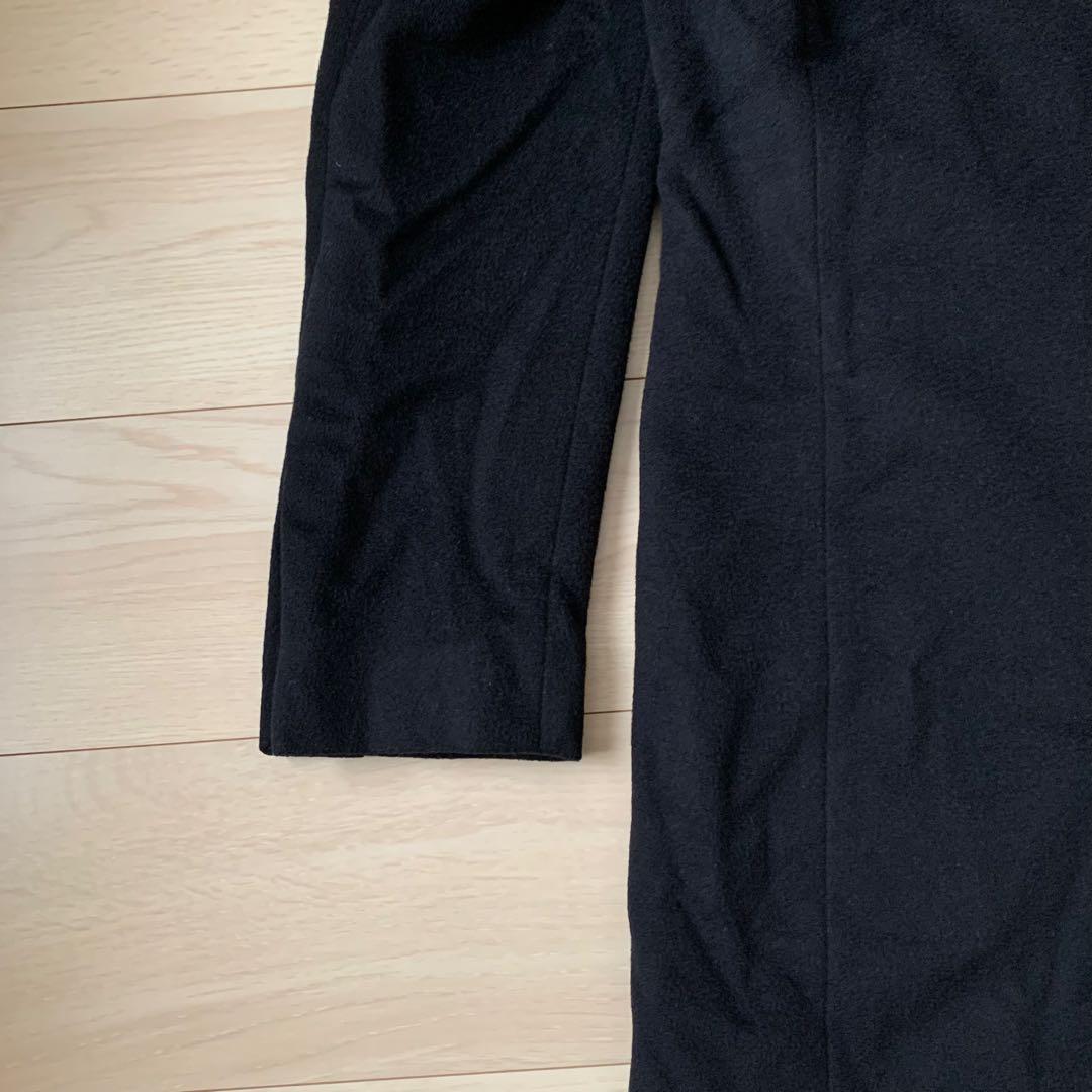 美品　HUGO BOSS チェスターコート　カシミヤ　ブラック　50