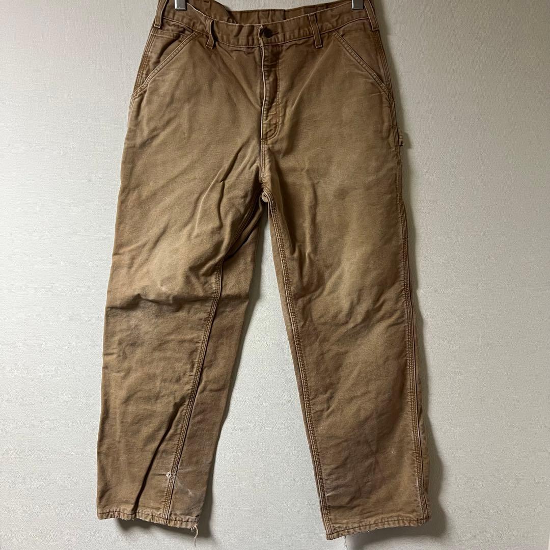 Carhartt（カーハート）ダックペインターパンツ/34/ブラウン/USA製