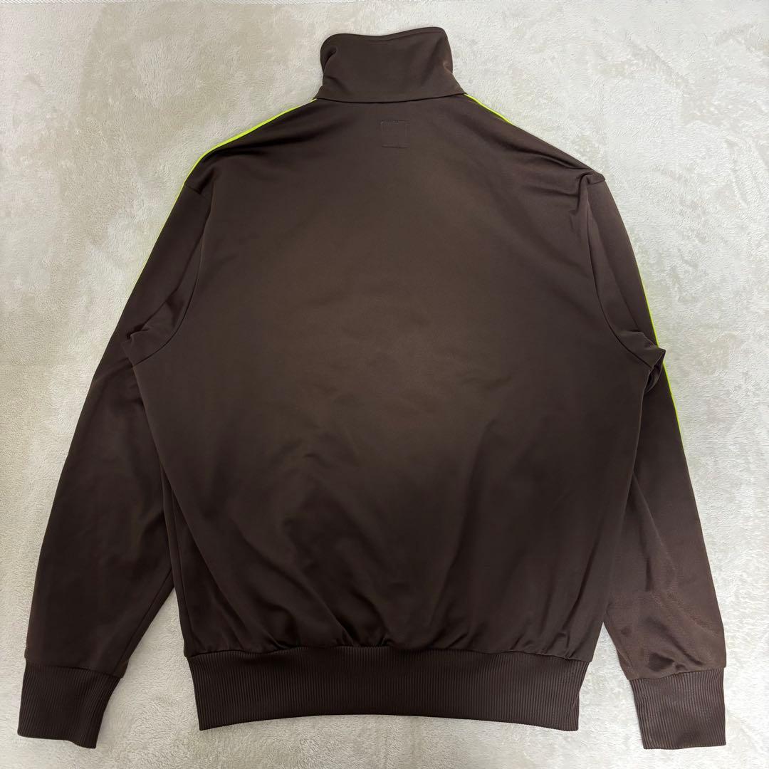 アディダス　ブラウン×ネオンイエロー　ファイヤーバード　トラックジャケット
