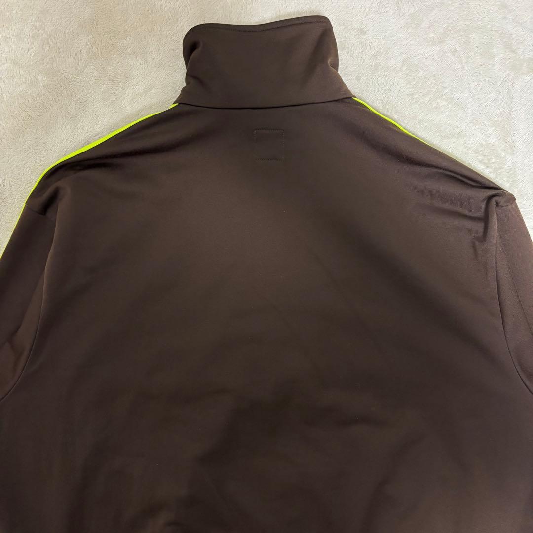 アディダス　ブラウン×ネオンイエロー　ファイヤーバード　トラックジャケット