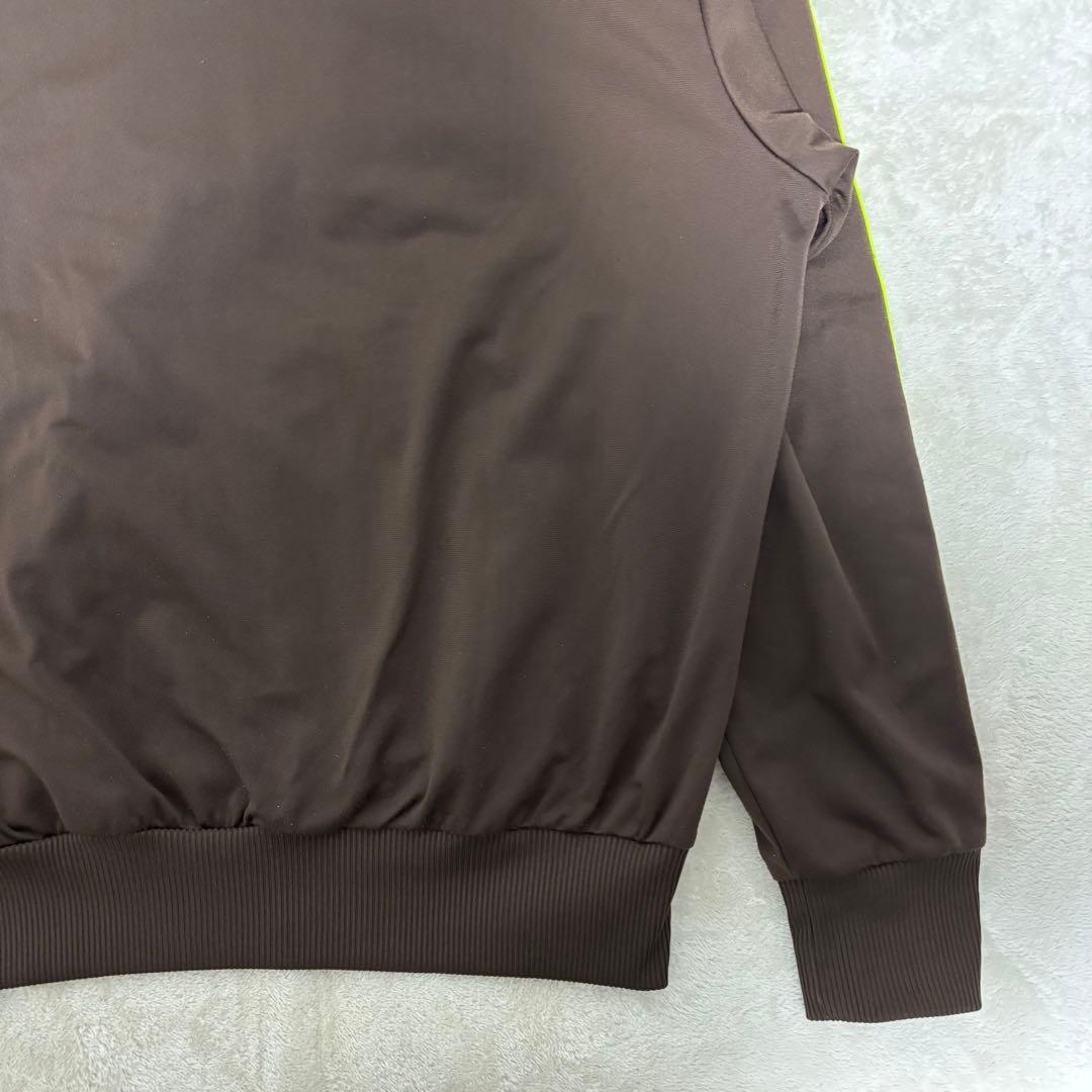 アディダス　ブラウン×ネオンイエロー　ファイヤーバード　トラックジャケット