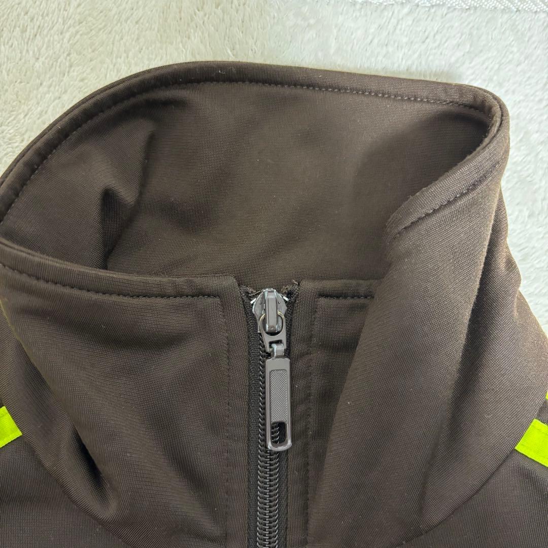 アディダス　ブラウン×ネオンイエロー　ファイヤーバード　トラックジャケット