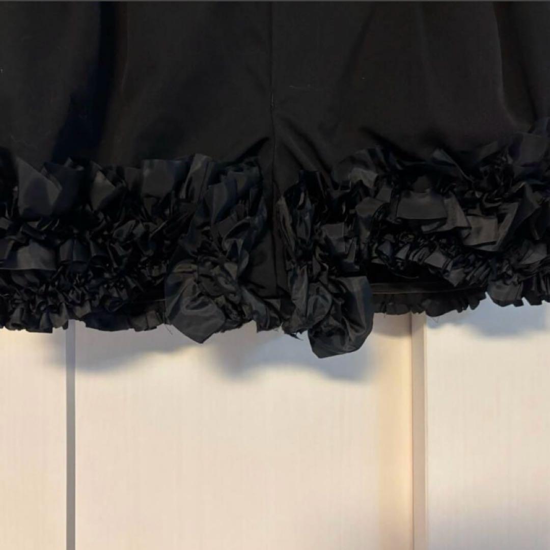 コムデギャルソン　commedesgarcons ショーハーフパンツ　フリル　黒