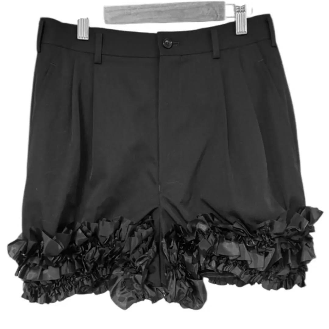 コムデギャルソン　commedesgarcons ショーハーフパンツ　フリル　黒