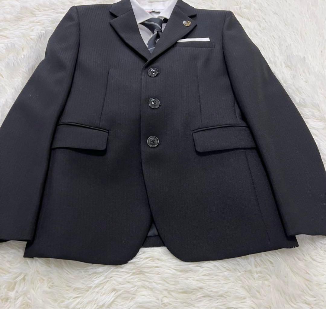 卒業式ビームス フォーマル セットアップスーツ4点セット 上下 ブラック 150