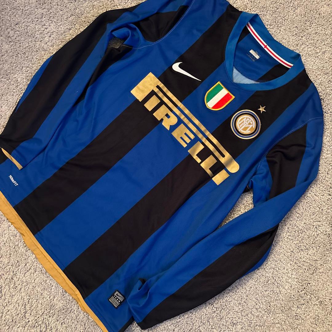 Nike インテル2008/2009 長袖ユニホーム　アドリアーノ１０番