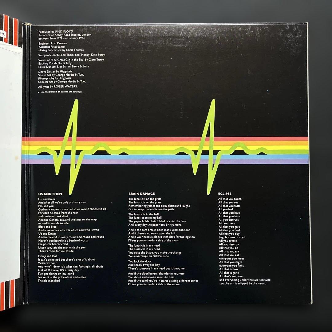 ピンク•フロイド『狂気』レコード【付属完品】。