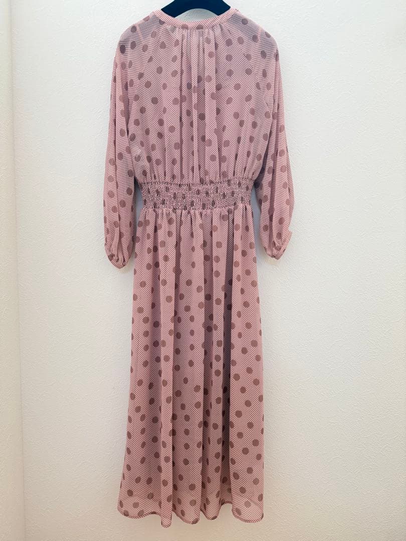 アナイ　ドットワンピース　ロングワンピース　シフォンワンピース
