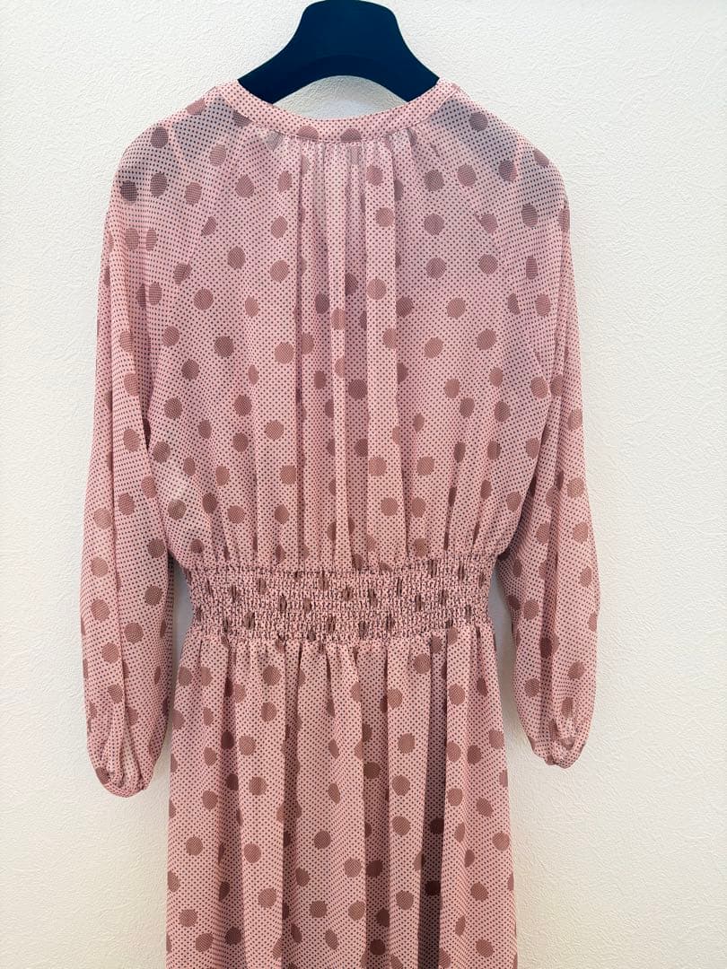 アナイ　ドットワンピース　ロングワンピース　シフォンワンピース