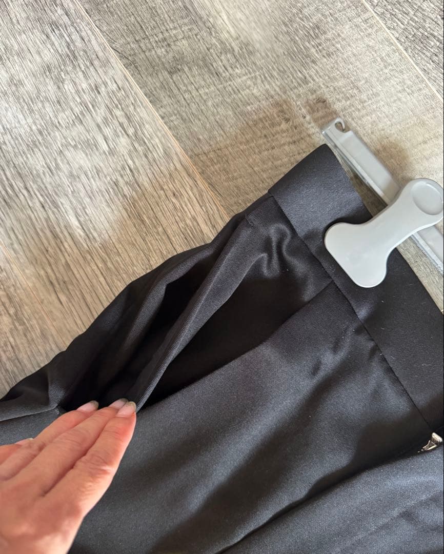 BLAMINK タックショートハーフパンツ 36 ブラック'22Pre