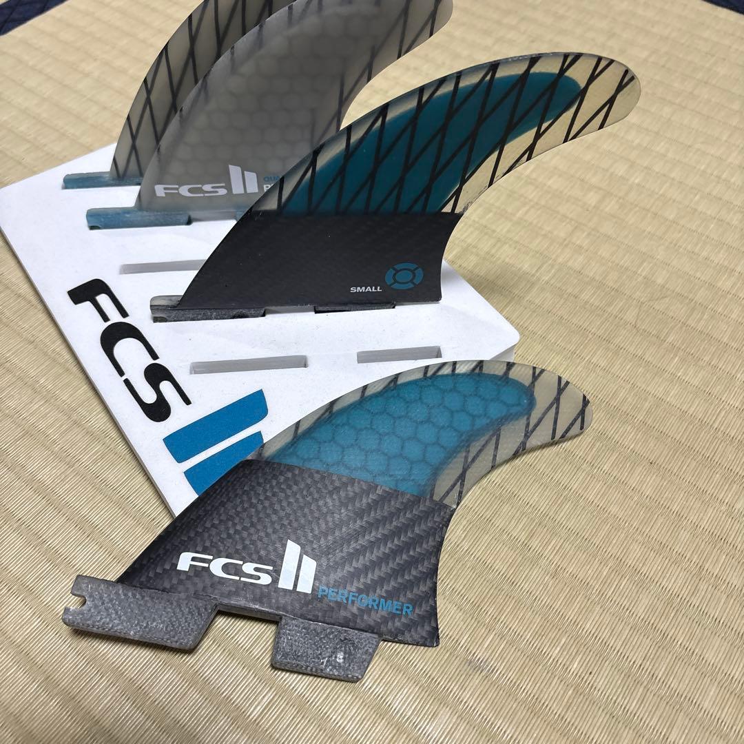 FCS PERFORMER サーフボードフィン SMALL クワッドフィンセット