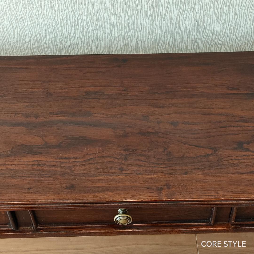 アンティーク　猫脚スクエアテーブル　コンソール　A86