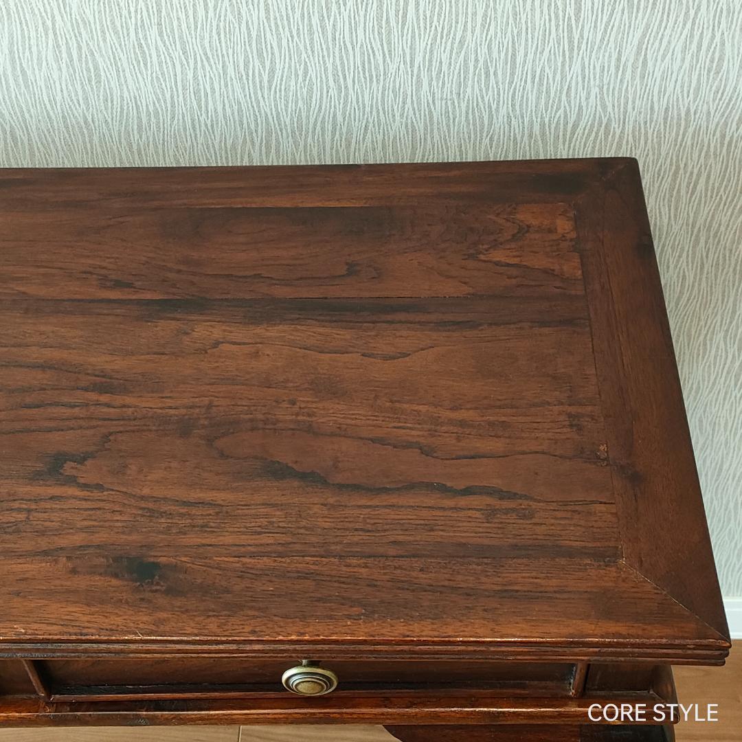 アンティーク　猫脚スクエアテーブル　コンソール　A86