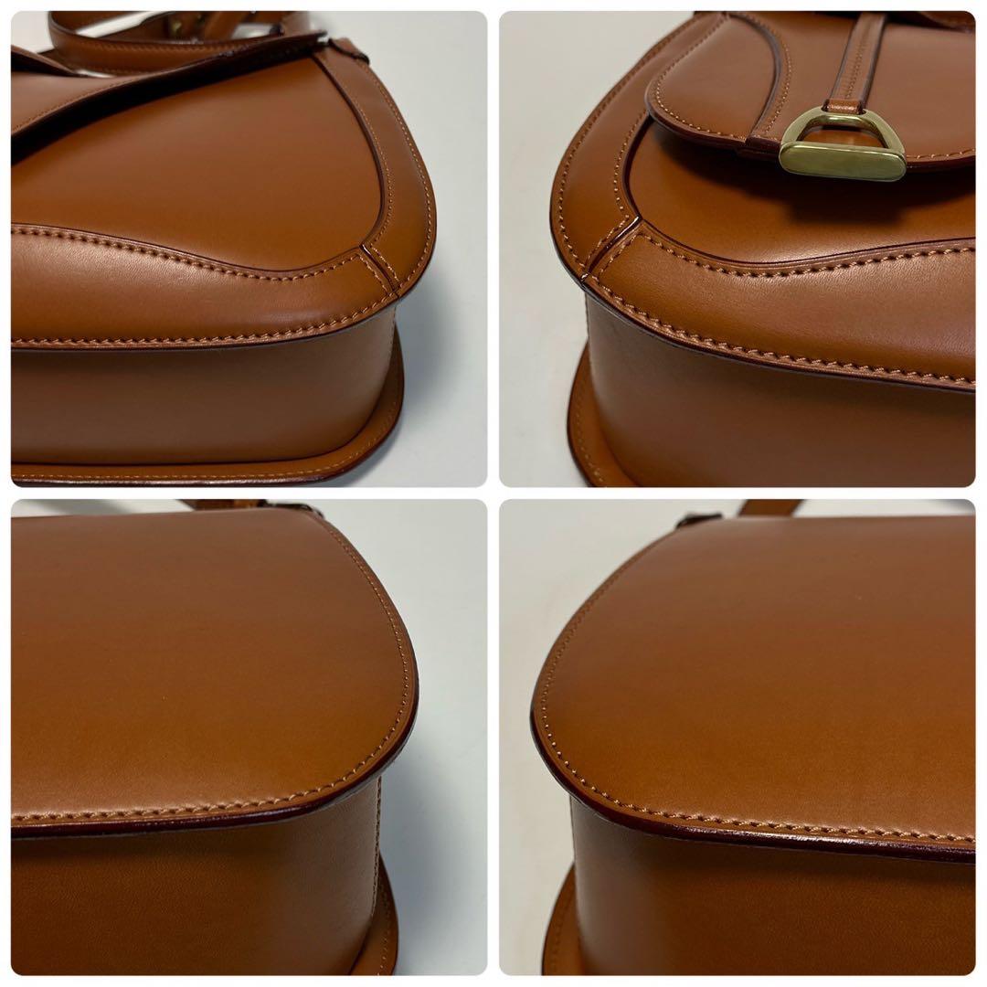 p29【美品】イタガキ　レザー　鞍　くら　サドルバッグ　替えショルダー付