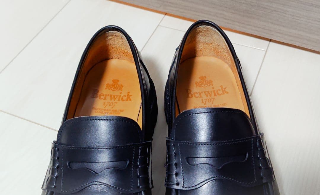 【美品】Berwick ローファー UK6.5 5293BCVLBK
