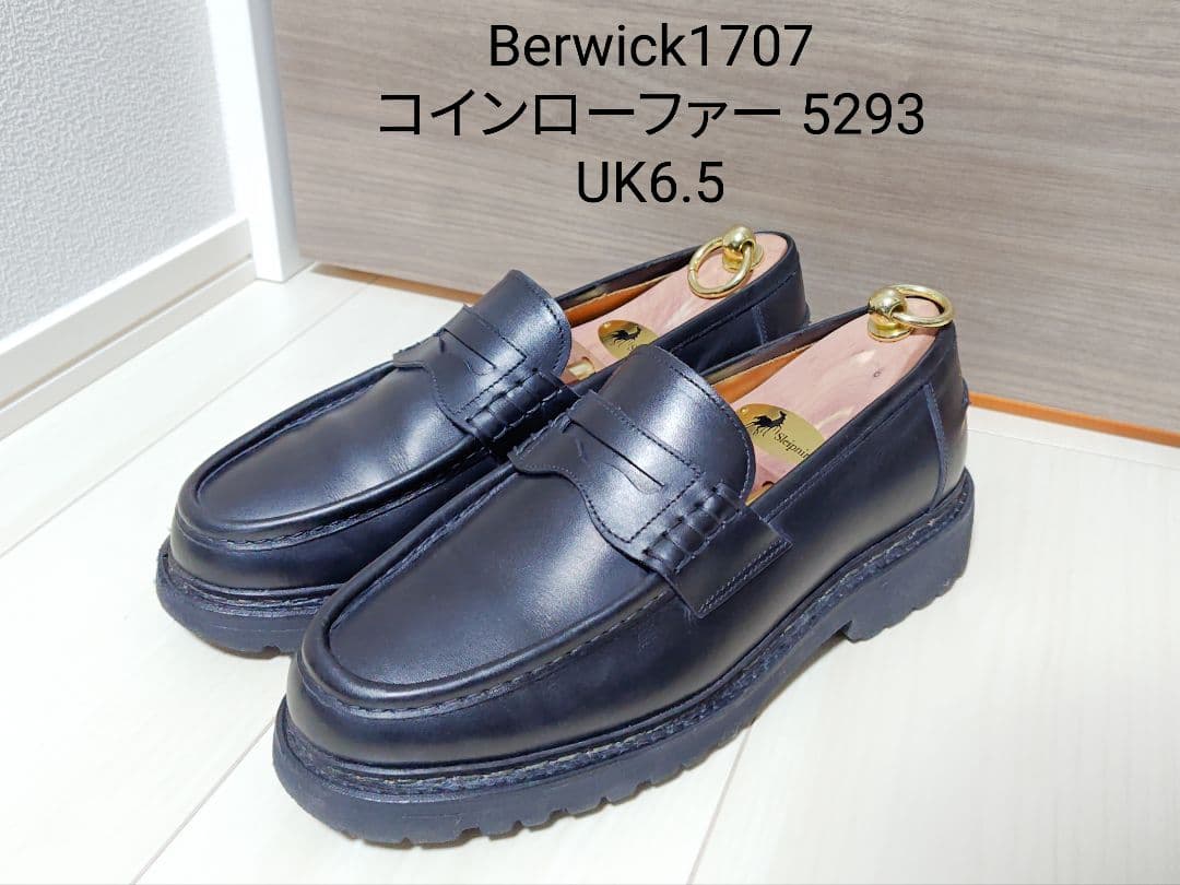 【美品】Berwick ローファー UK6.5 5293BCVLBK