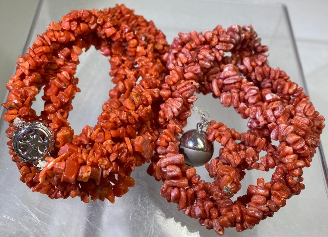 赤珊瑚など　ネックレス色々247g 東里8-0130ア㊱