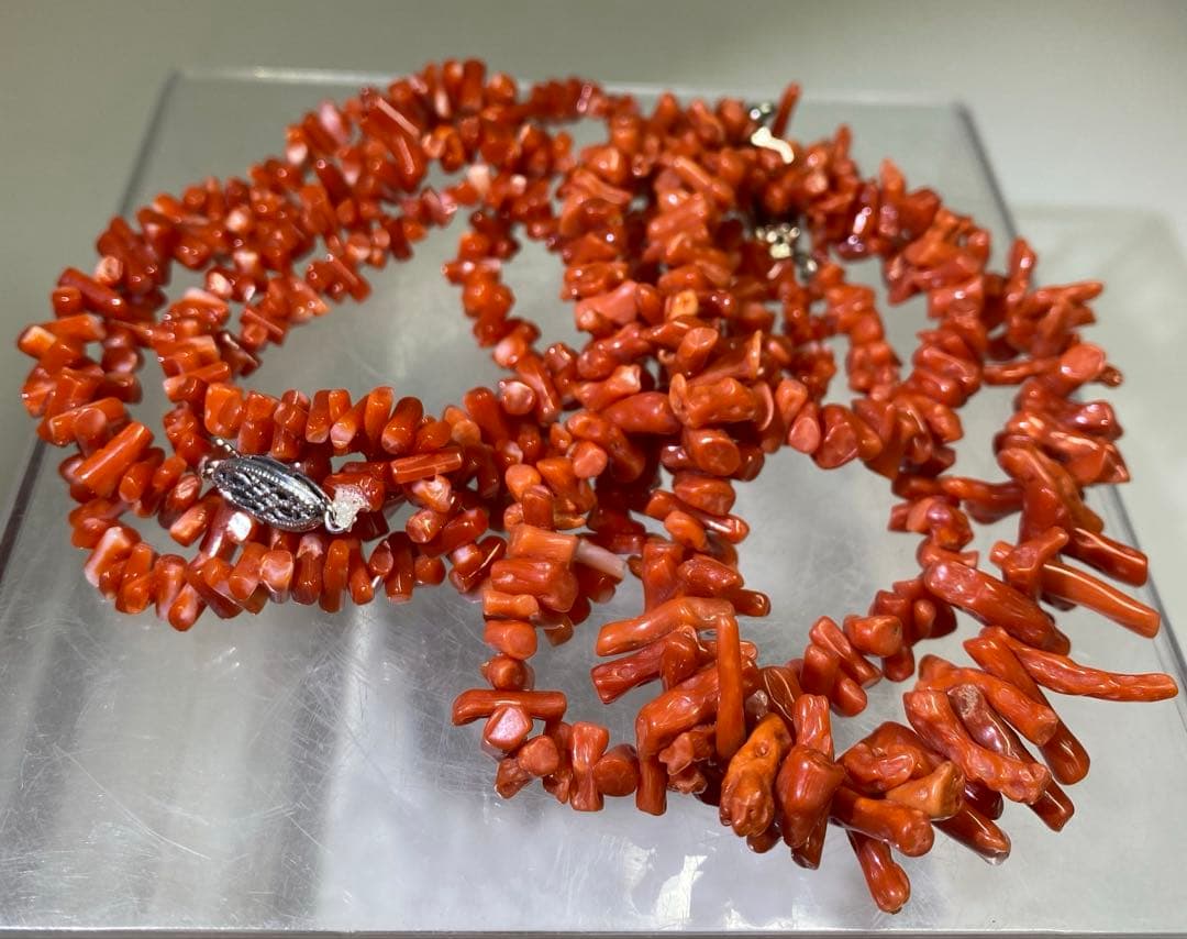 赤珊瑚など　ネックレス色々247g 東里8-0130ア㊱