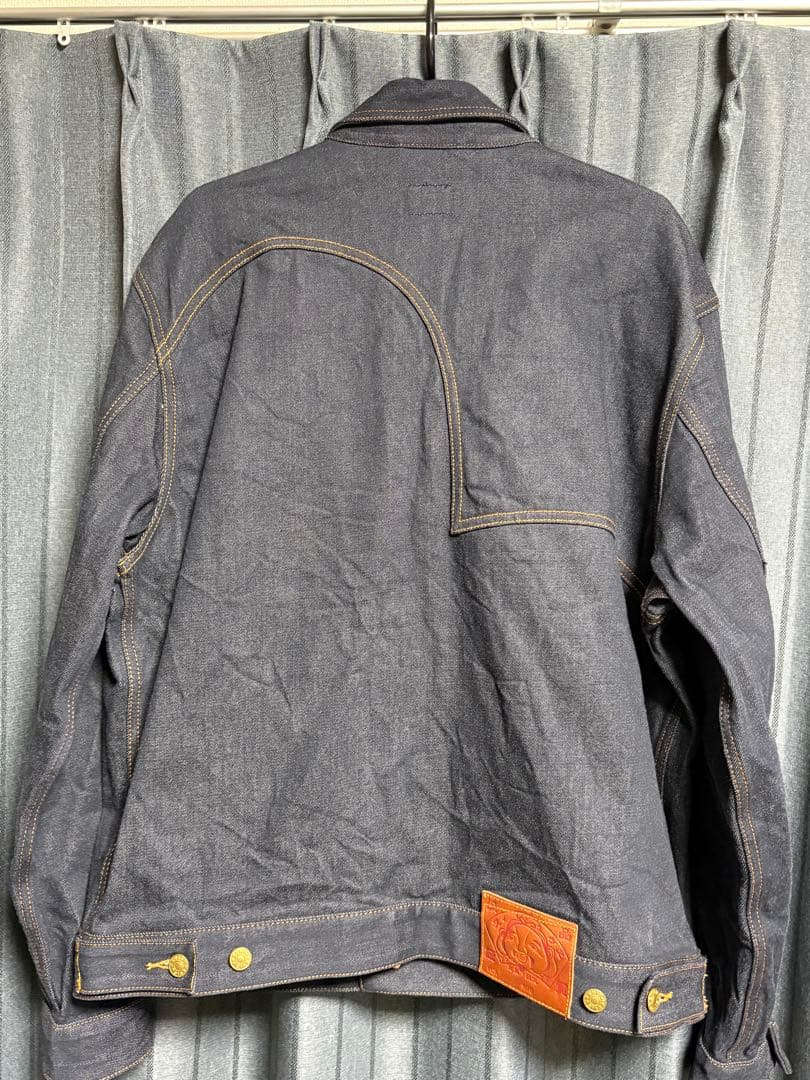 EVISU カモメプリントリラックスフィットデニムジャケット