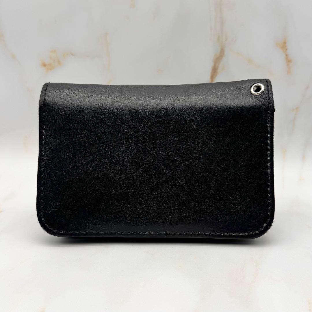 HTC ミディアムウォレット ターコイズ サンバースト スタッズ ブラック