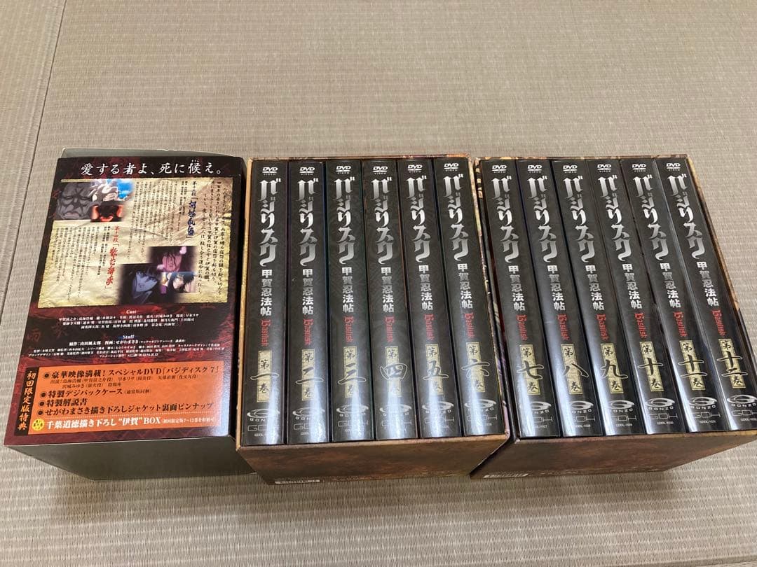 初回限定盤 バジリスク 甲賀忍法帖 DVD 全12巻 スペーサーフィギュア付