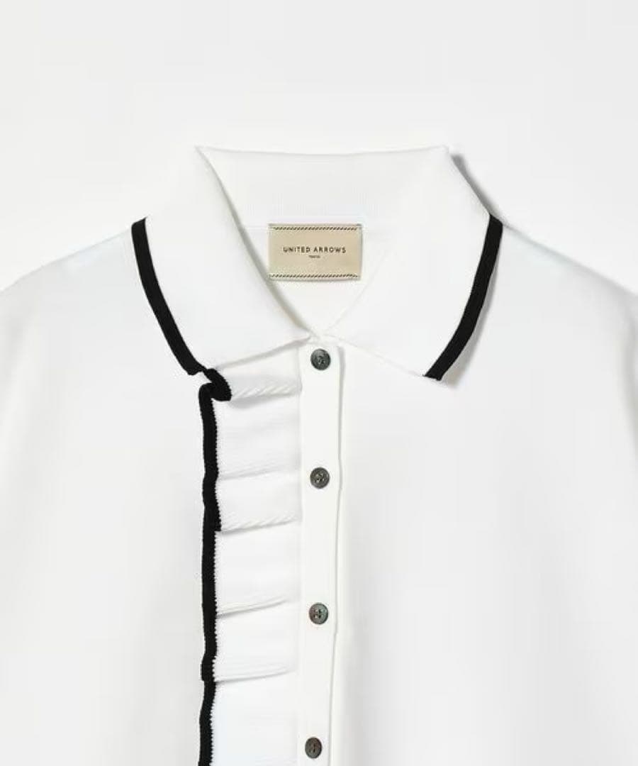 【新品未使用】UNITED ARROWS ミニマルフリル ニット 5SL