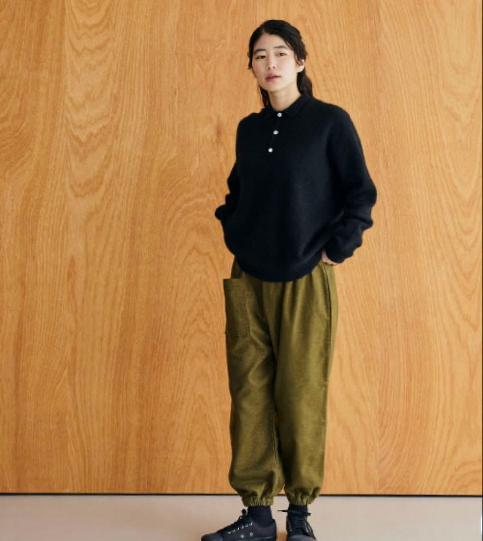 美品✨中川政七商店 あったかもんぺパンツ L カーキ