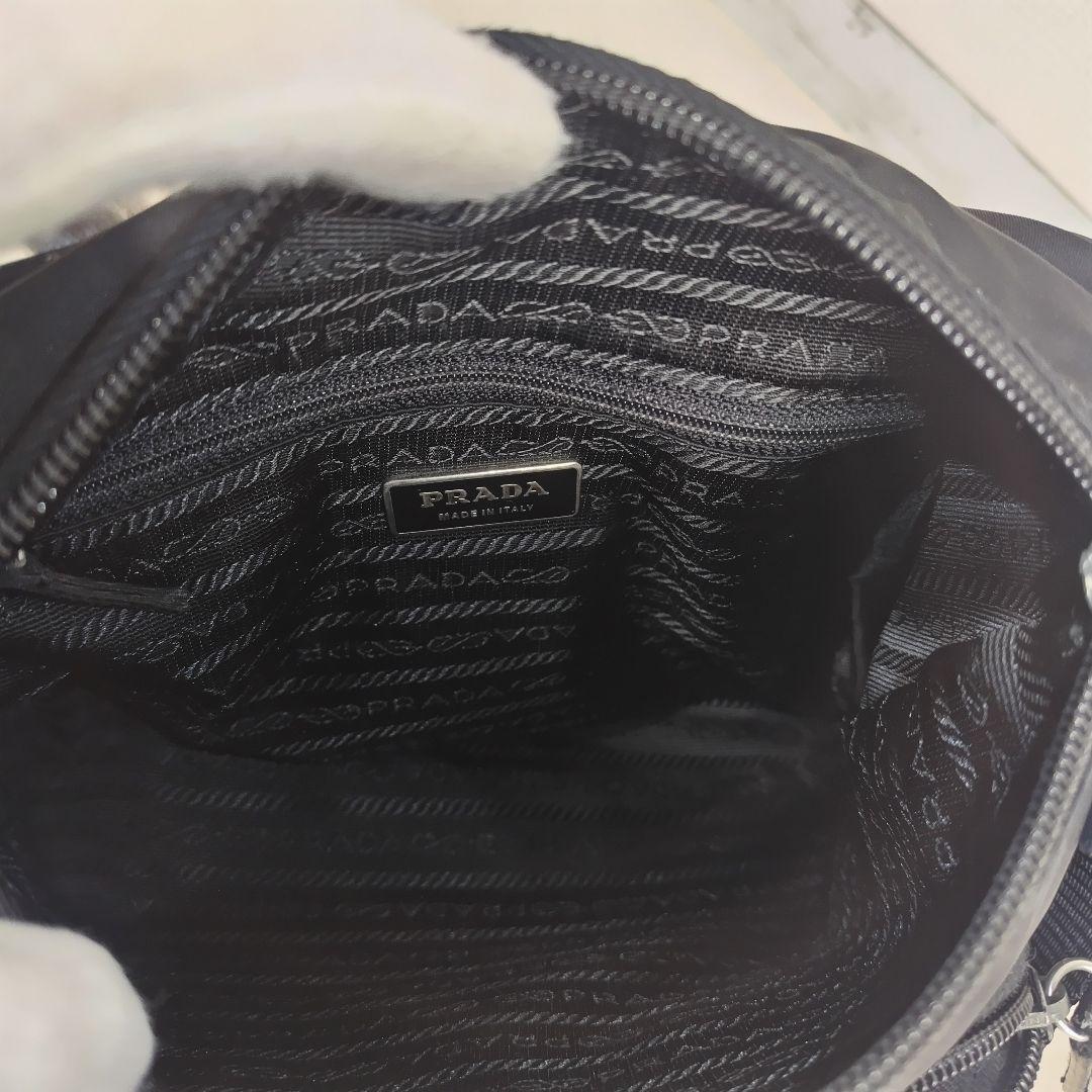 ✨ PRADA ✨ショルダーバッグ ナイロン フラップ ベルト 黒