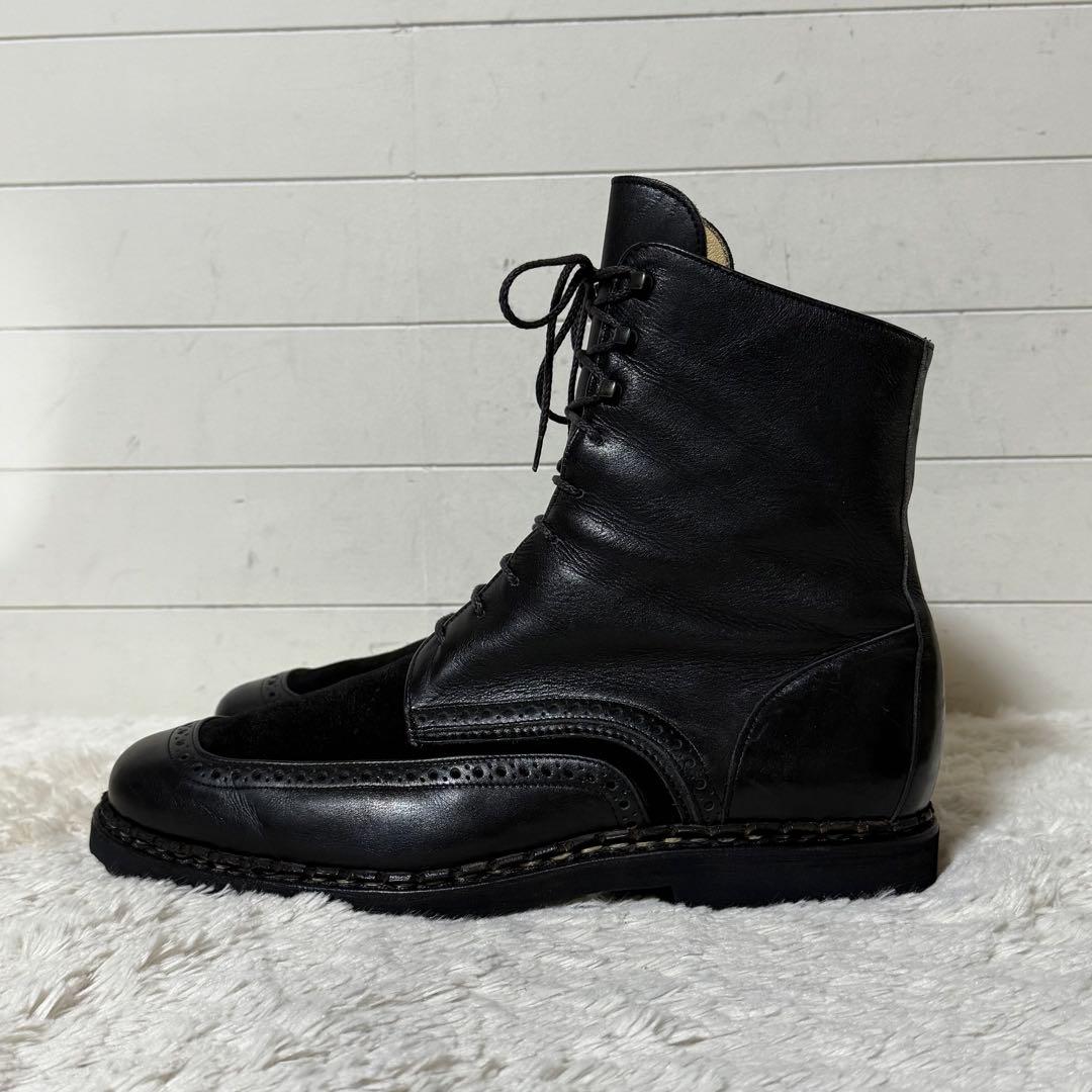 ⭐️極美品⭐️　タケガハラトシノスケ　レースアップブーツ　ブラック　レザー