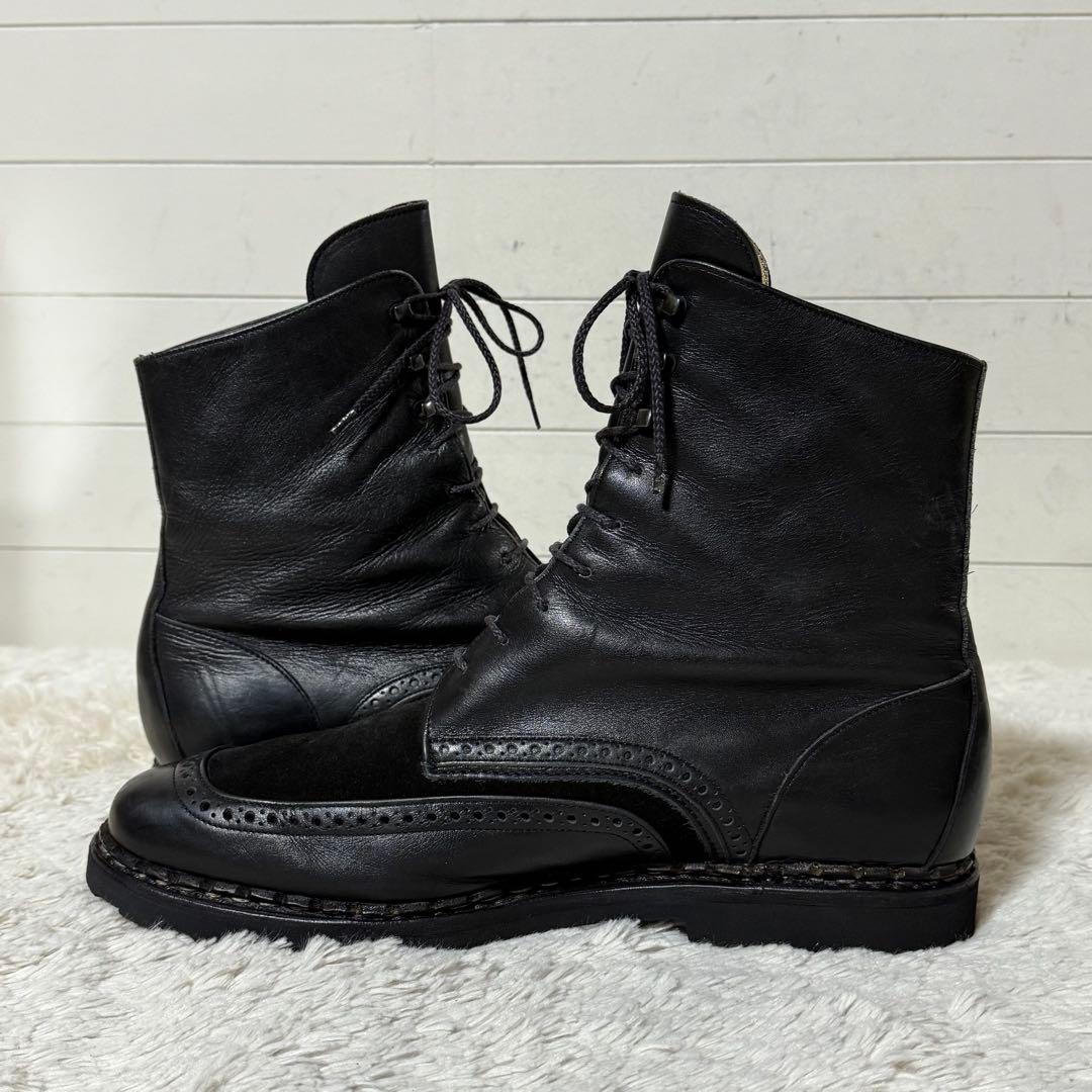⭐️極美品⭐️　タケガハラトシノスケ　レースアップブーツ　ブラック　レザー