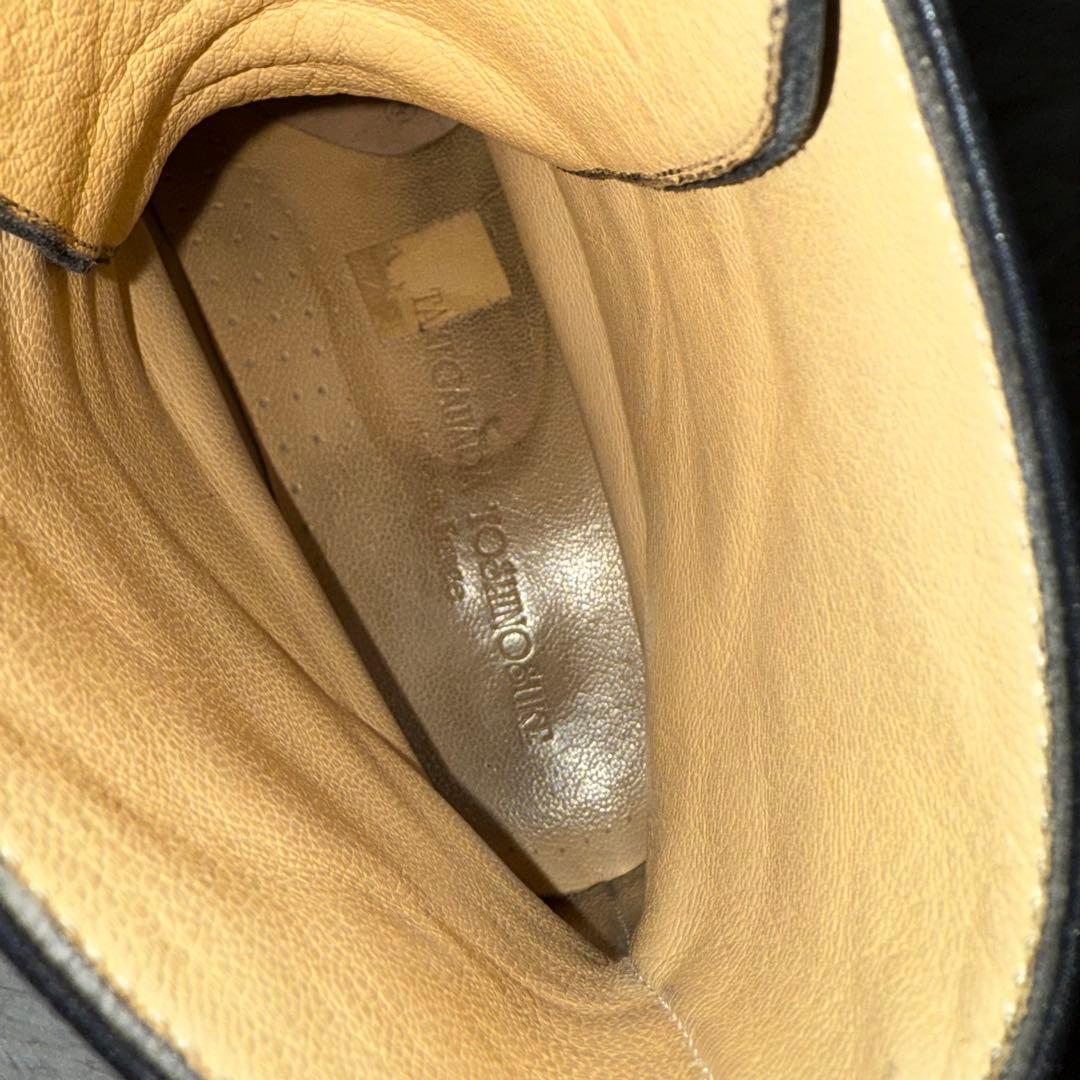 ⭐️極美品⭐️　タケガハラトシノスケ　レースアップブーツ　ブラック　レザー