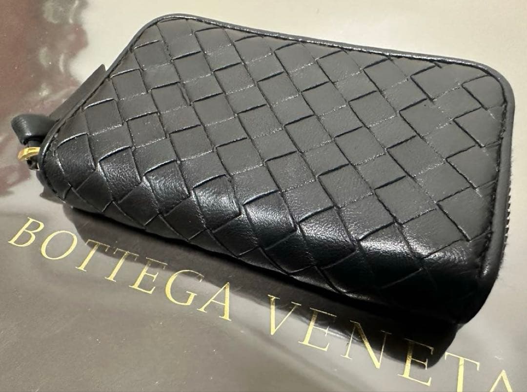 ★【極美品】ボッテガヴェネタ ケース ラム／ネロブラック／ゴールド✨✨✨3️⃣