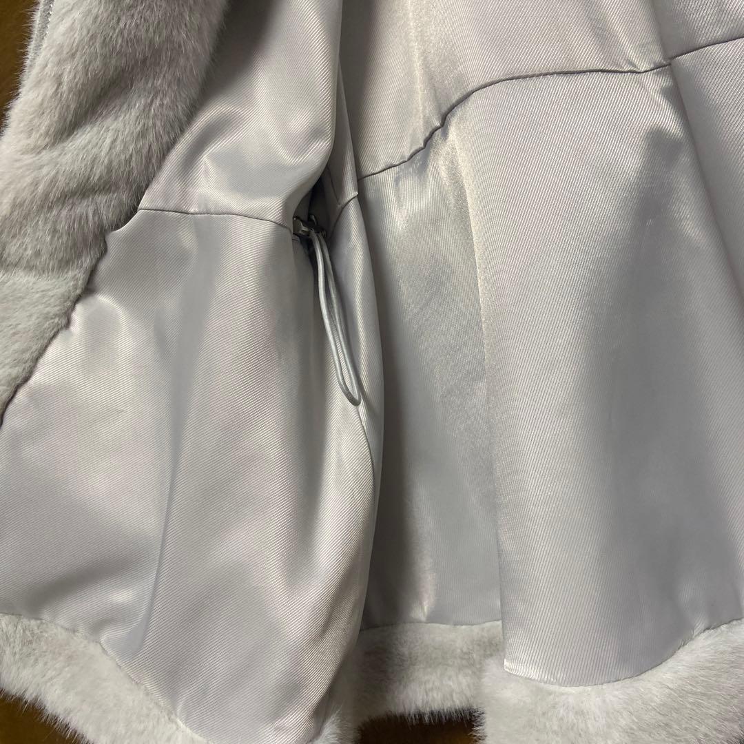 CELFORD ビッグカラーペプラムファージャケット