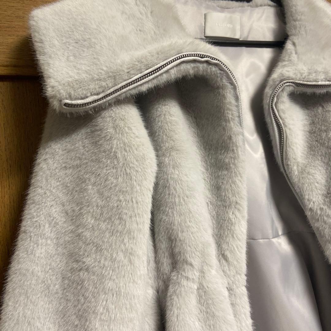 CELFORD ビッグカラーペプラムファージャケット