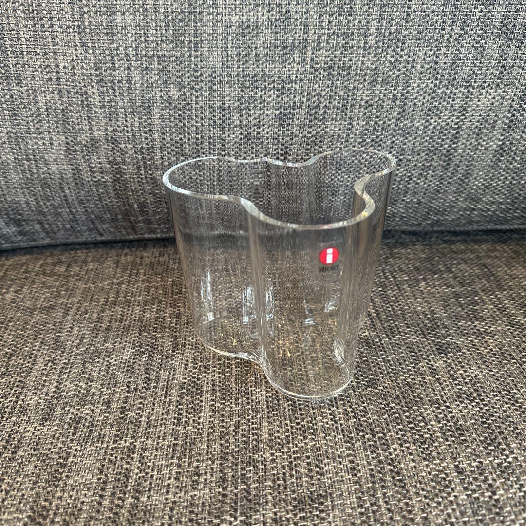 イッタラ　花瓶　フラワーベース　アアルトベース　95mm クリア