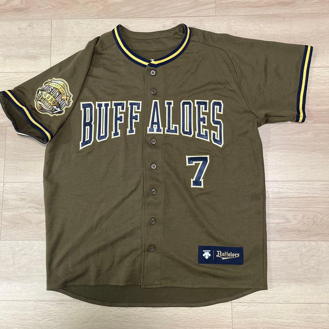 オリックスバファローズ　吉田正尚　刺繍ユニフォーム　夏の陣