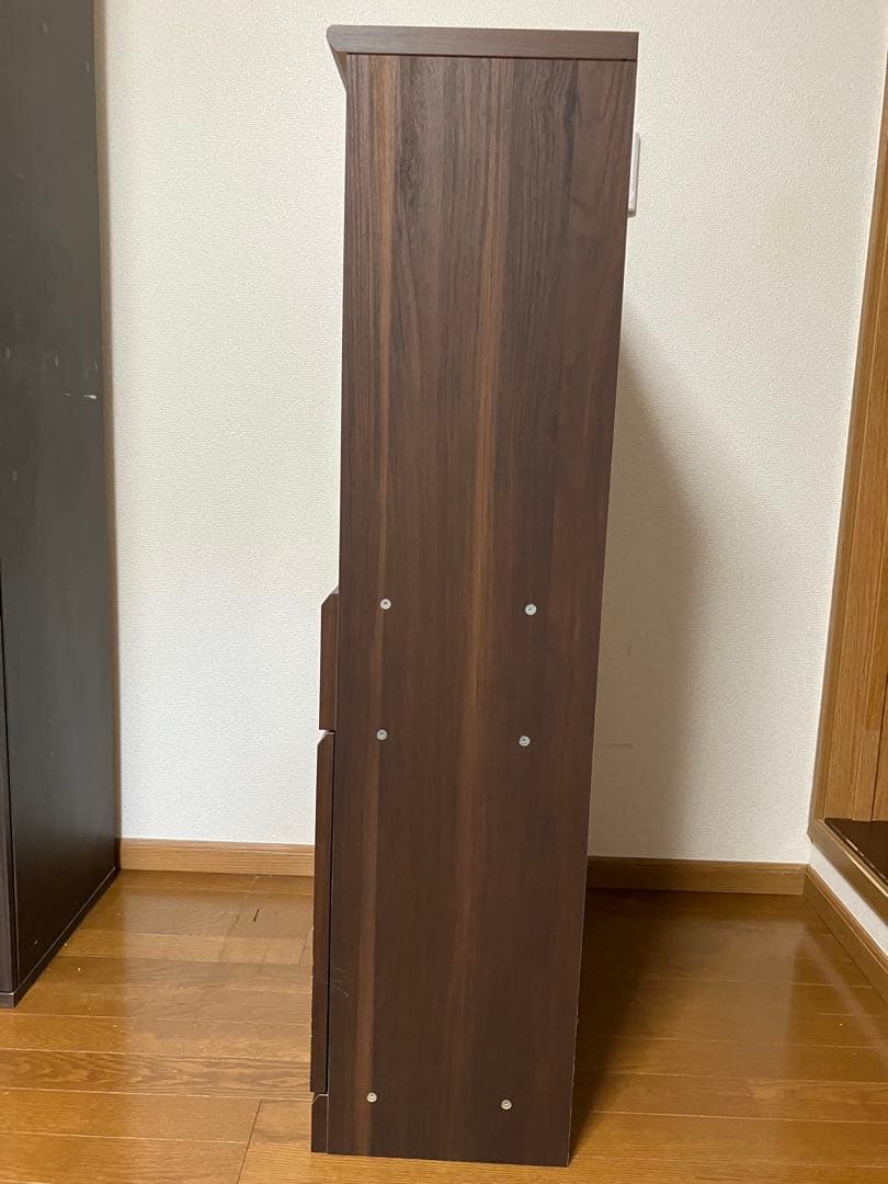 サイドボード　カップボード　ダークブラウン　白井産業