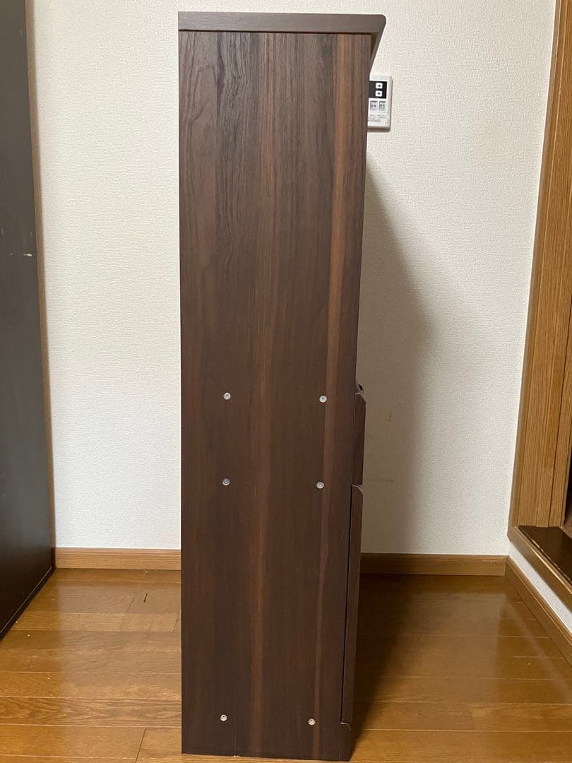 サイドボード　カップボード　ダークブラウン　白井産業