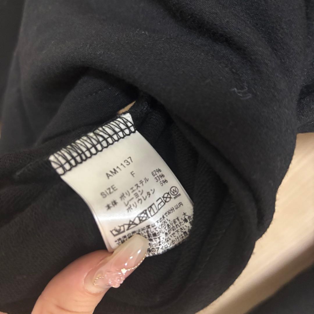 トップス ANDMARY Mary logo tops black