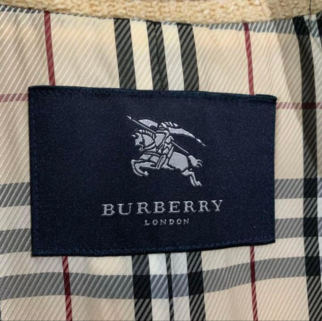 b*e様 バーバリー　ウールコート　ハーフ　アンゴラ混　ノヴァチェック　クリーム