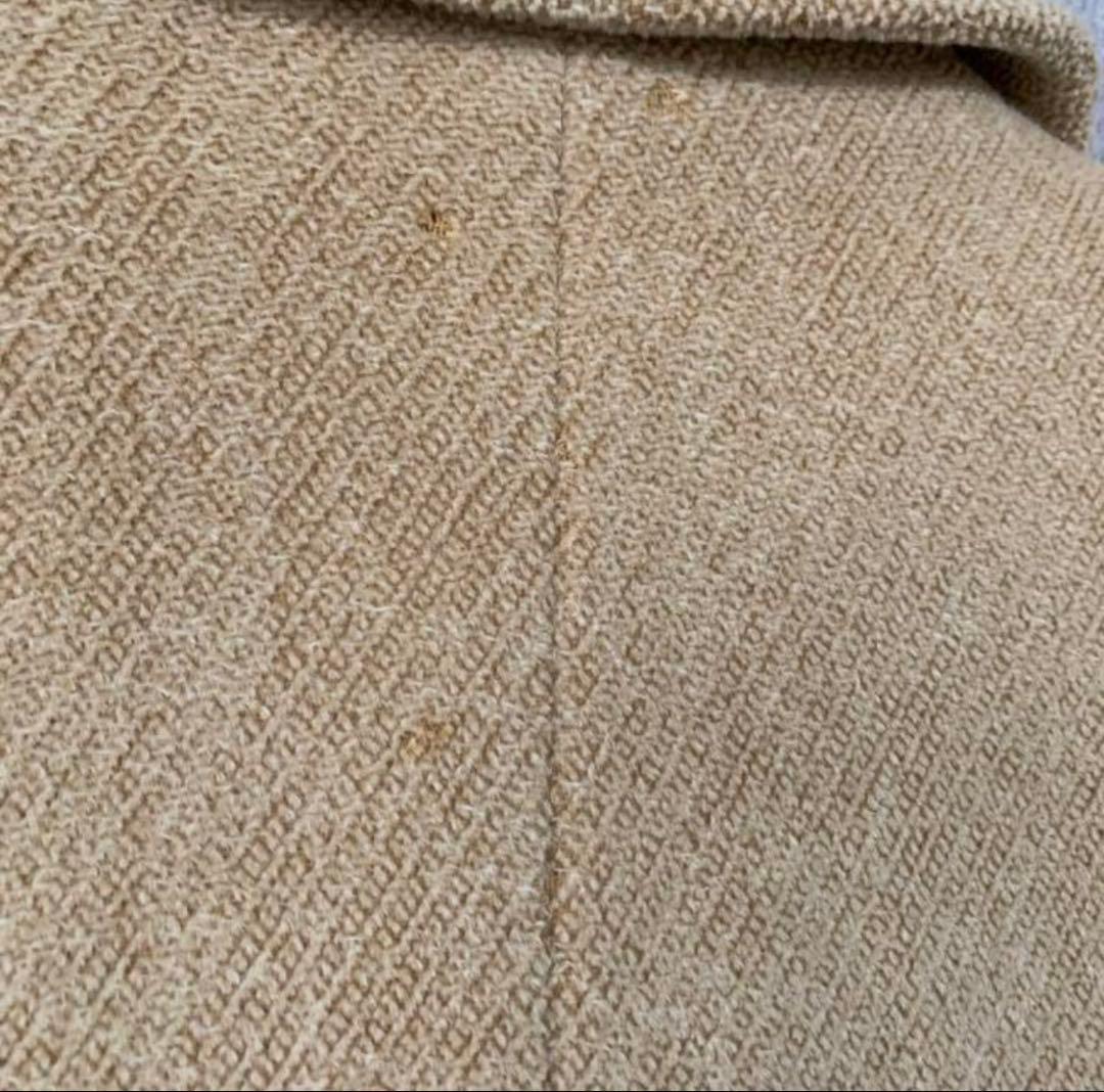 b*e様 バーバリー　ウールコート　ハーフ　アンゴラ混　ノヴァチェック　クリーム