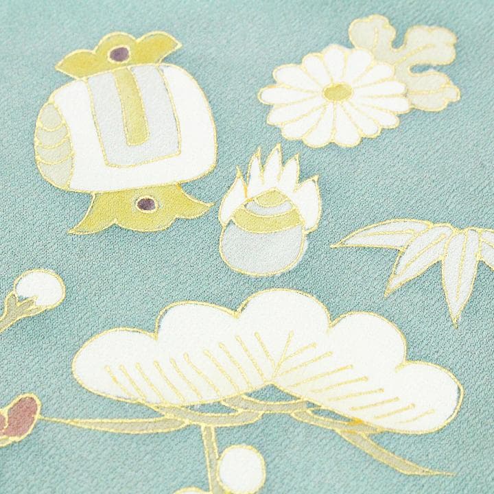 入学園式・ご結婚式・お茶会に♪　大人気モチーフ【宝尽くし文様】　新品の訪問着です