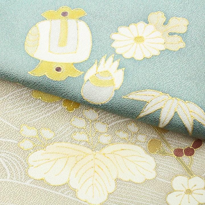 入学園式・ご結婚式・お茶会に♪　大人気モチーフ【宝尽くし文様】　新品の訪問着です