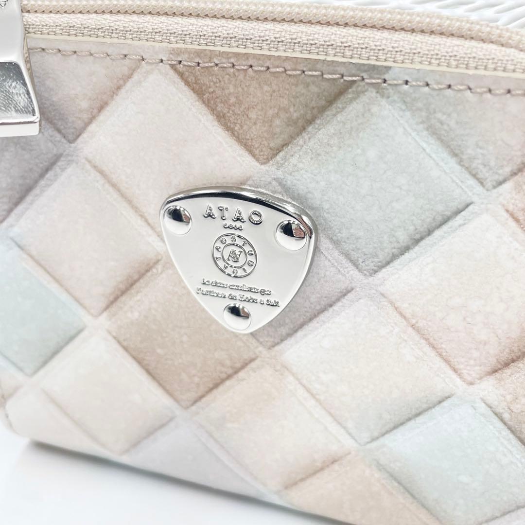 未使用級● アタオ 折り財布 ミリモ ブロックパーティ シャングリラスノー 限定