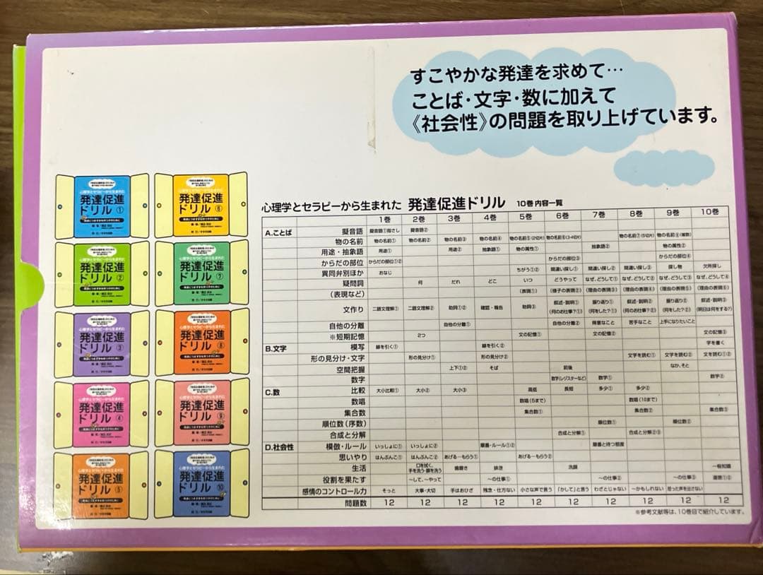 発達促進ドリル 全10巻 鈴木出版