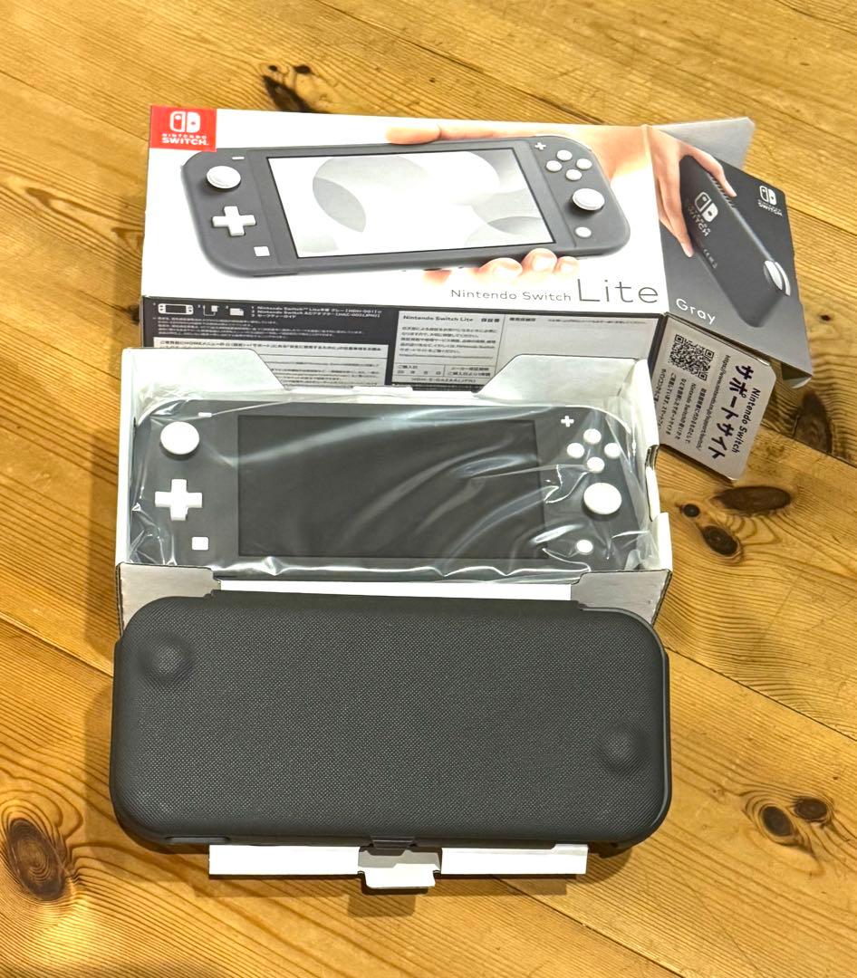 Nintendo Switch Lite グレー　本体　極上美品　完品