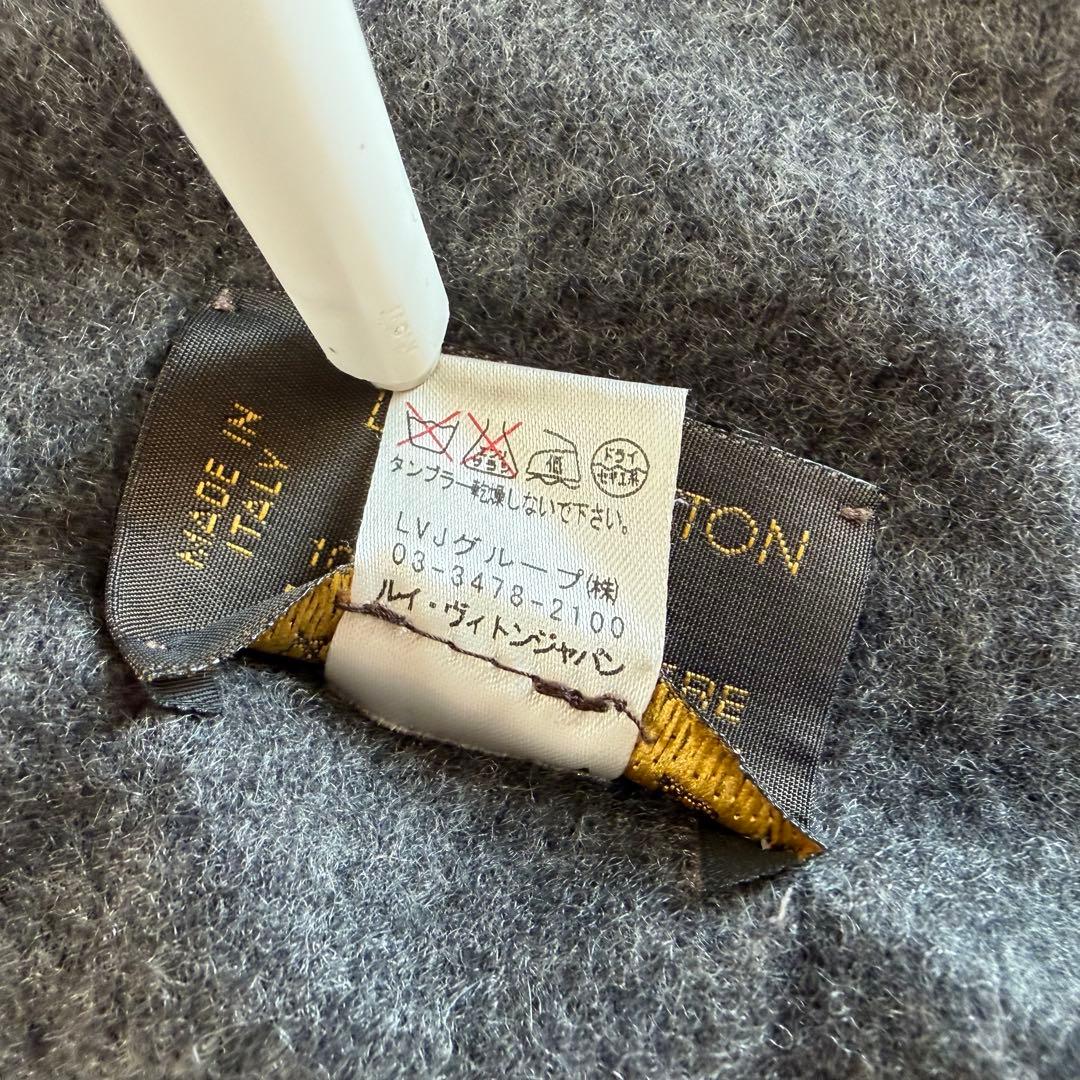 専用 ルイヴィトン マフラー カシミヤ100% LVロゴ メンズ レディース